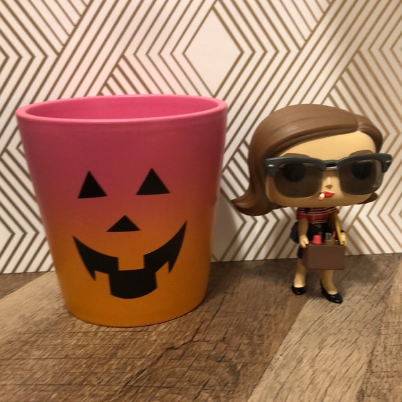 Jack-o’-lantern Pumpkin Ombré Ceramic Planter Pot Table Top Decor Accent - Picture 5 of 5